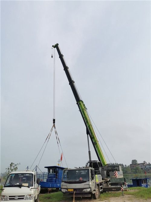 都昌县桥梁建设吊装案例